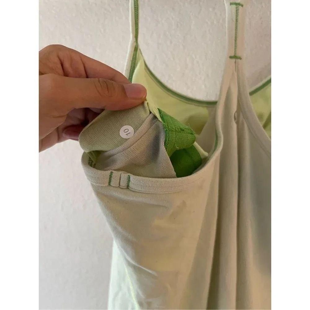 Lululemon green‎ workout tank size 10